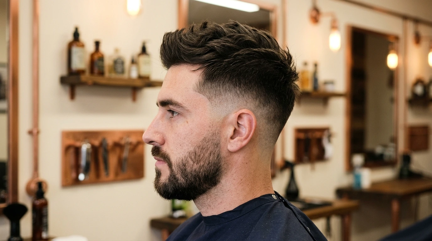 Détail d’un dégradé net sur les côtés