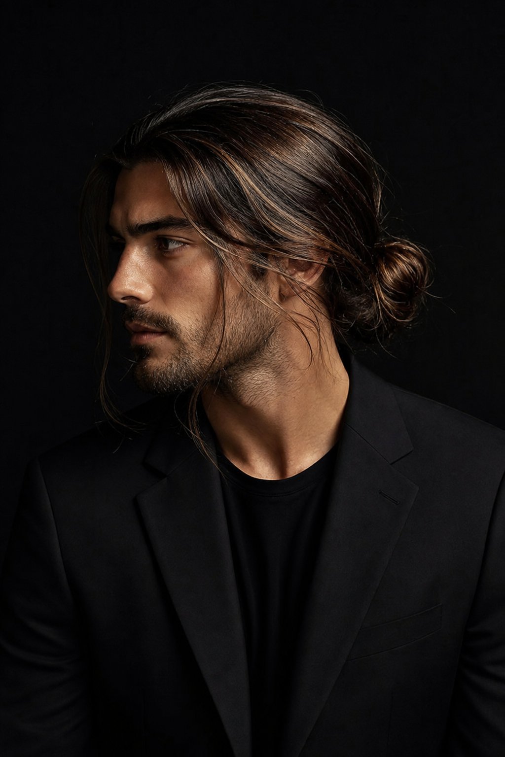 Cheveux longs homme entretien coiffure attache soin