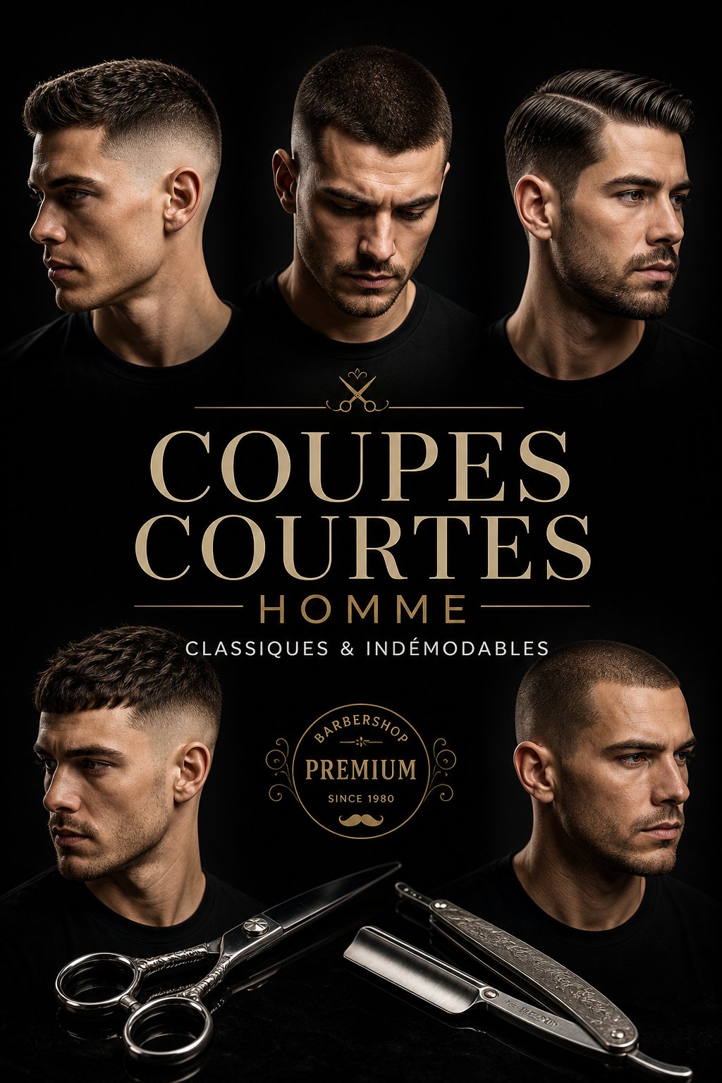 Coupe courte homme classique intemporelle entretien style
