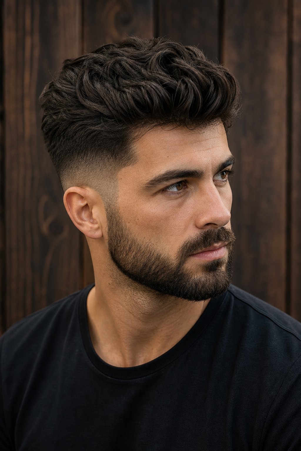 Coupe homme cheveux épais volume structure style