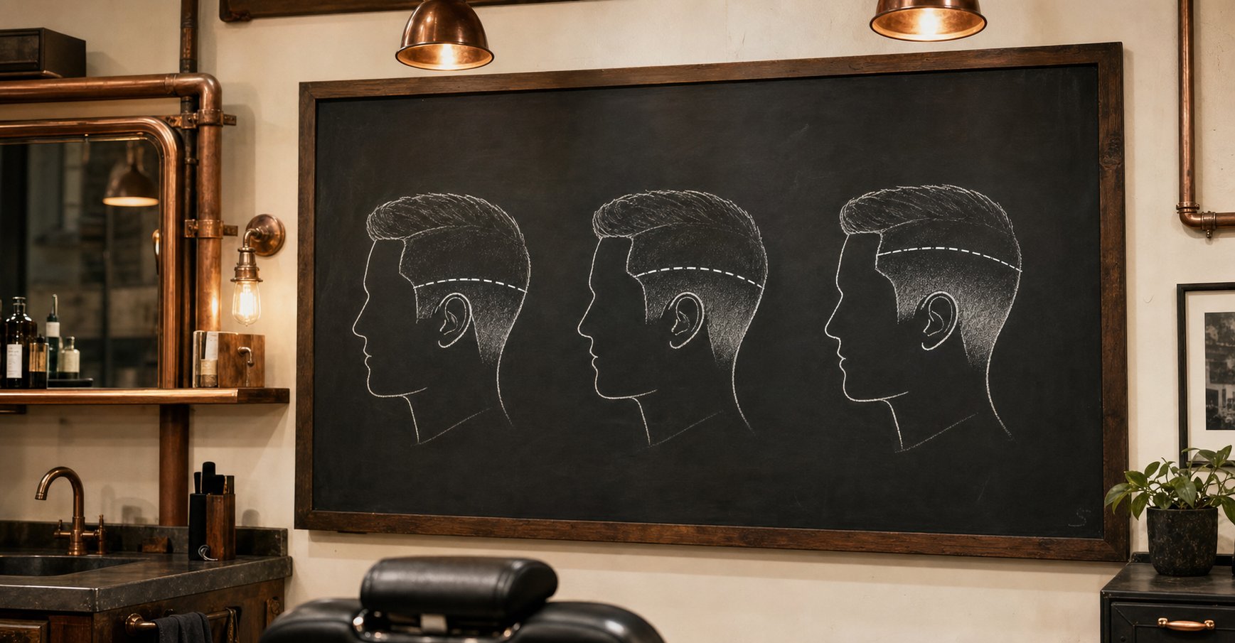 Illustration Dégradé homme : bas, moyen ou haut, lequel choisir