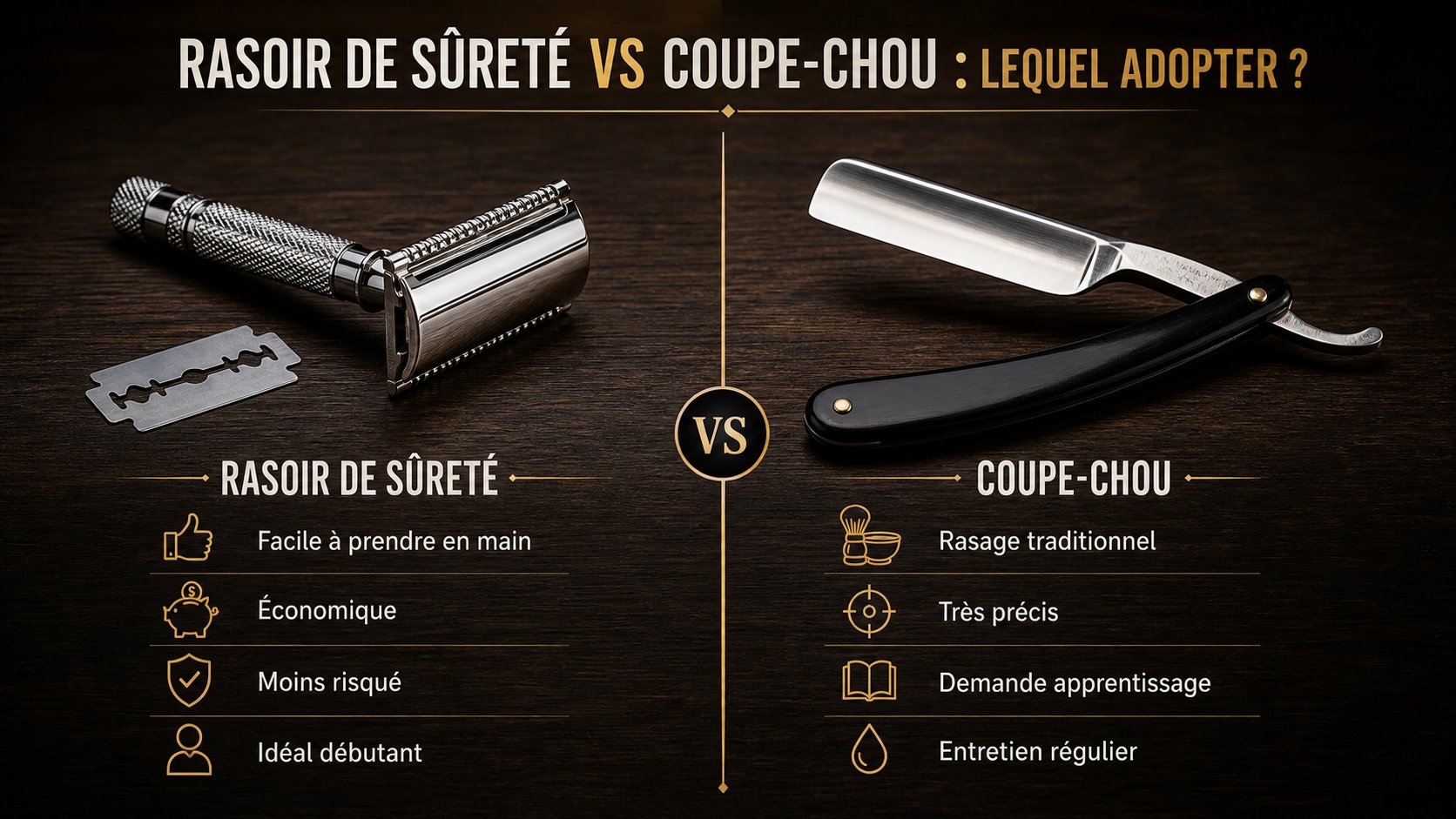 Rasoir sûreté coupe chou comparatif adopter