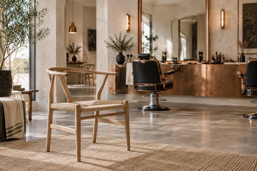 Illustration éditoriale du sujet : Chaise scandinave : reconnaître les vrais classiques