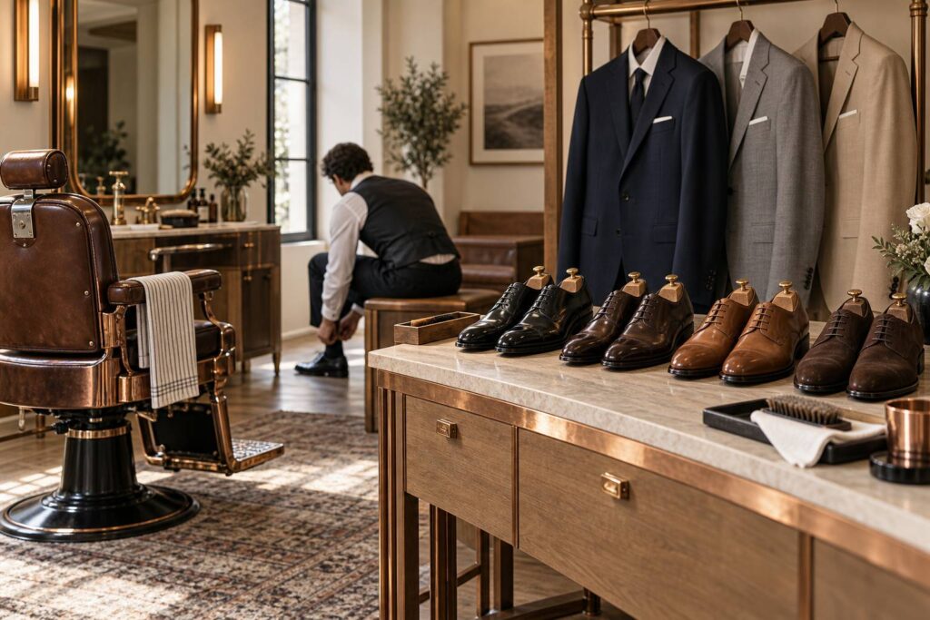 Illustration éditoriale du sujet : Chaussure mariage homme : choisir le bon modèle