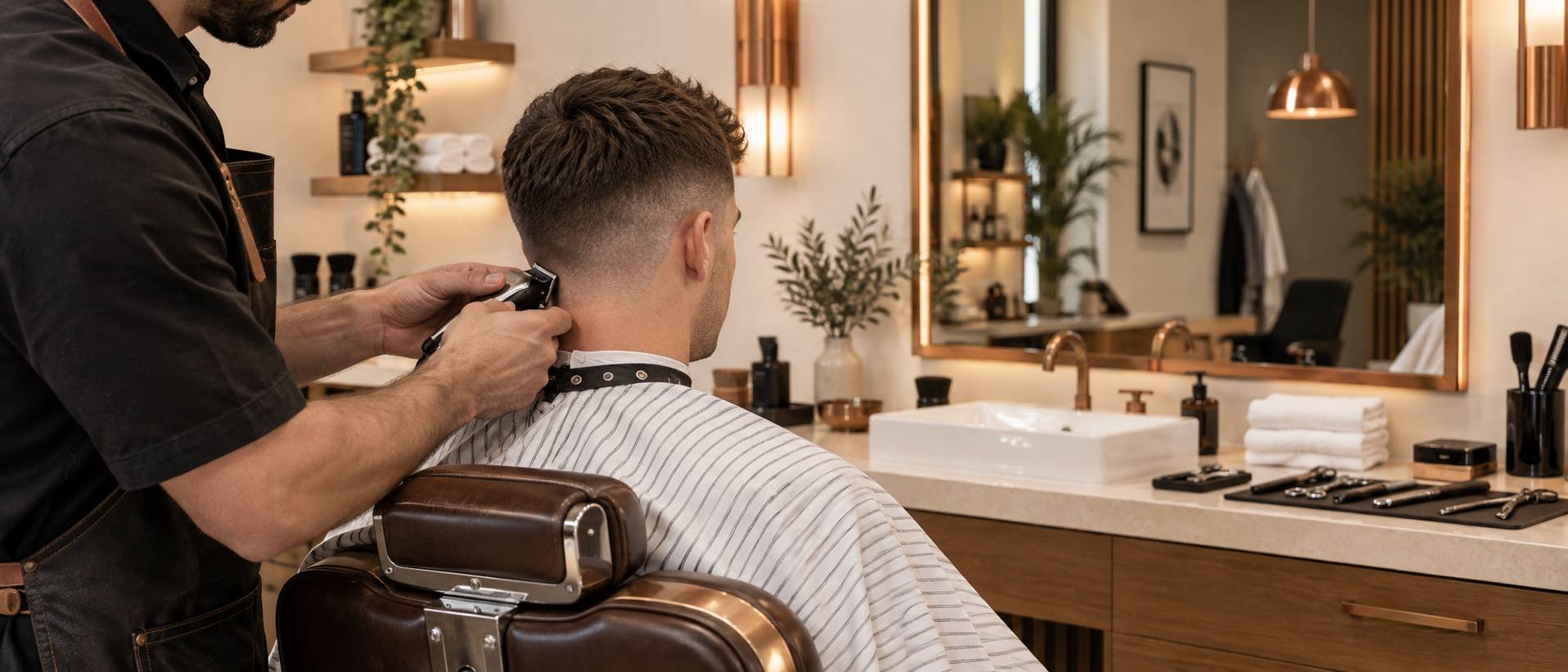 Illustration éditoriale du sujet : Coupe homme cheveux courts : les styles qui marchent