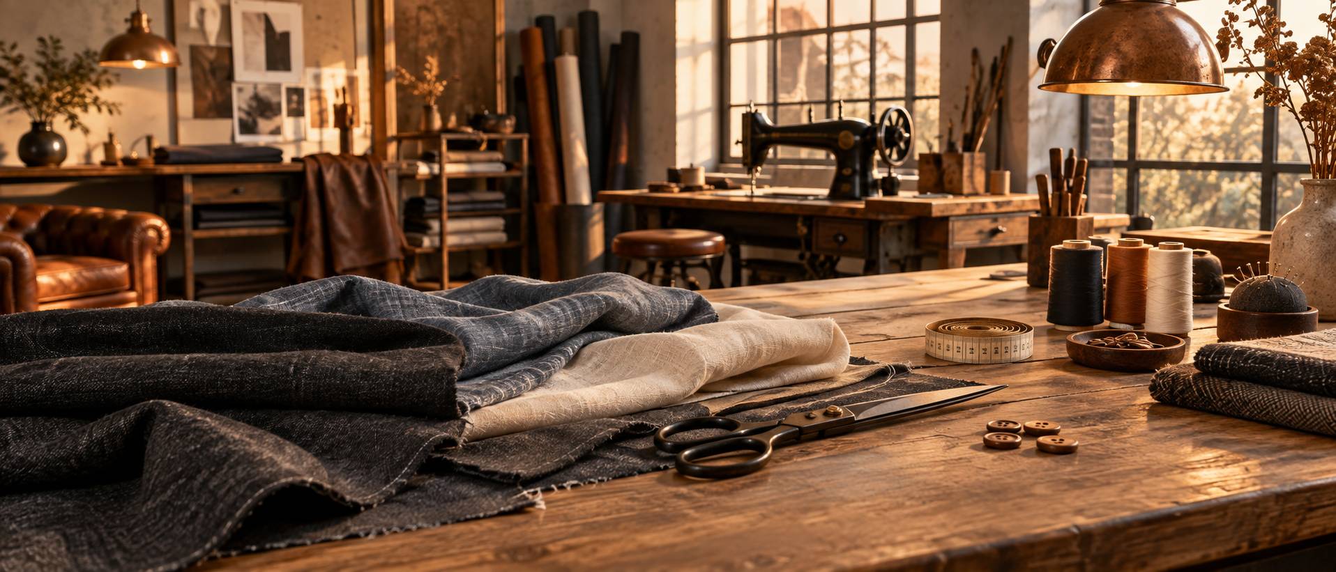Vestiaire casual masculin avec chemise en chambray, veste en laine et chaussures en cuir