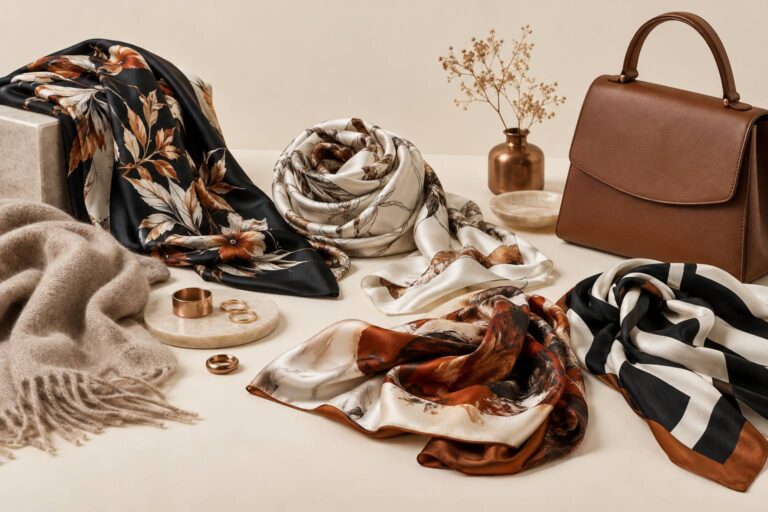 Foulard de luxe femme : les maisons de référence